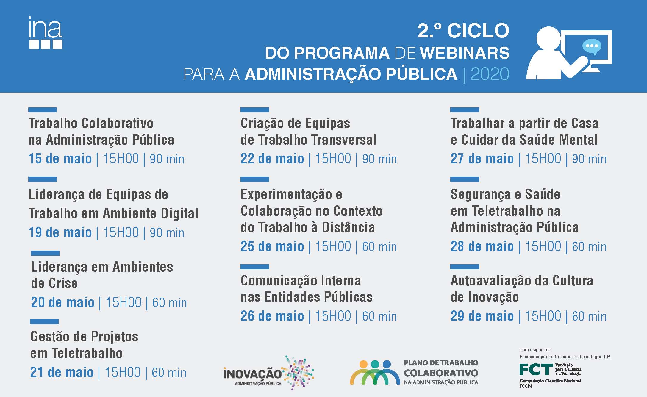 INA - 2.º Ciclo do Programa de Webinars | CCDR Algarve
