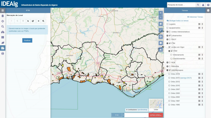 Mapa do Algarve